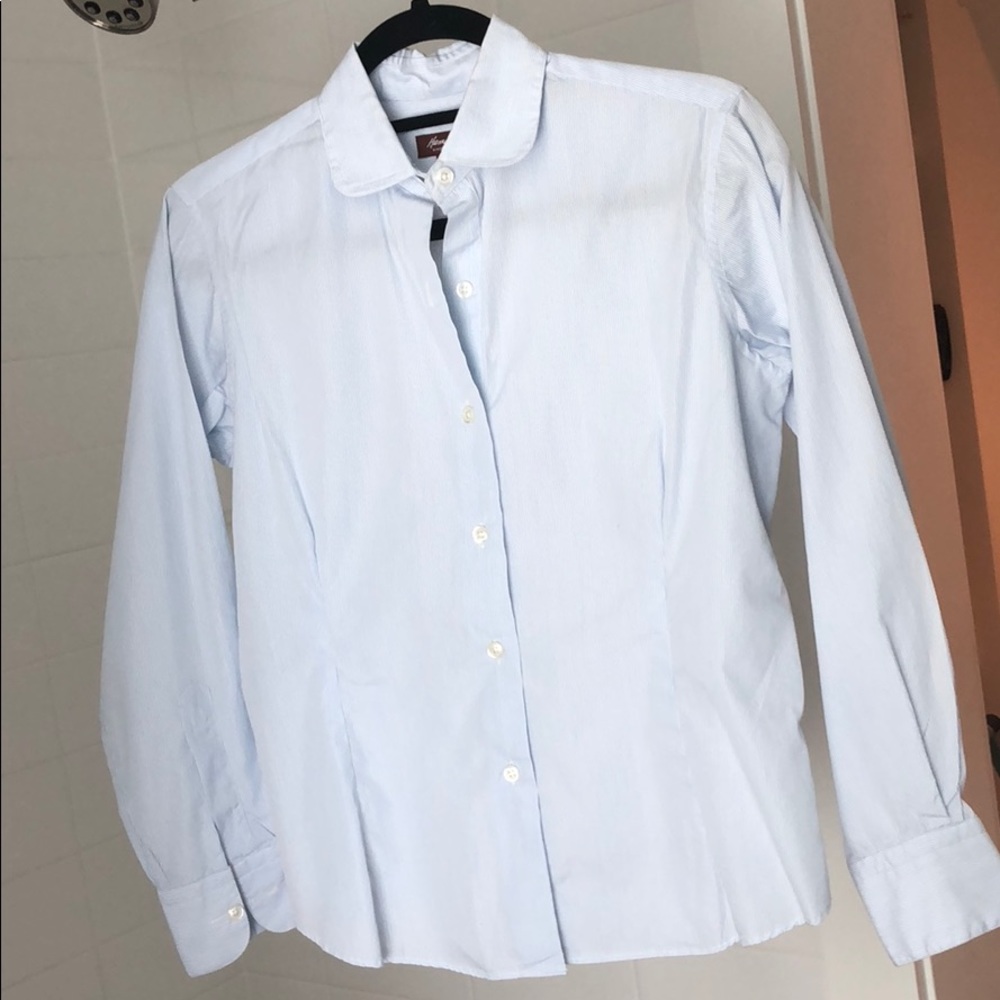 Hamilton pleated button down